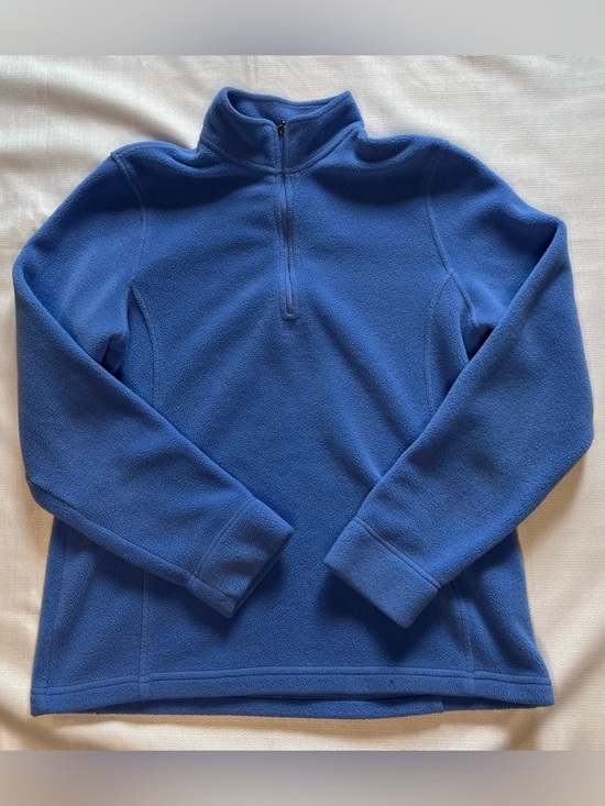 L.L. Bean Sweaters - L.L. Bean Fleece Top Blue Quarter Zip Mock Neck Gorpcore Trailcore Après Ski